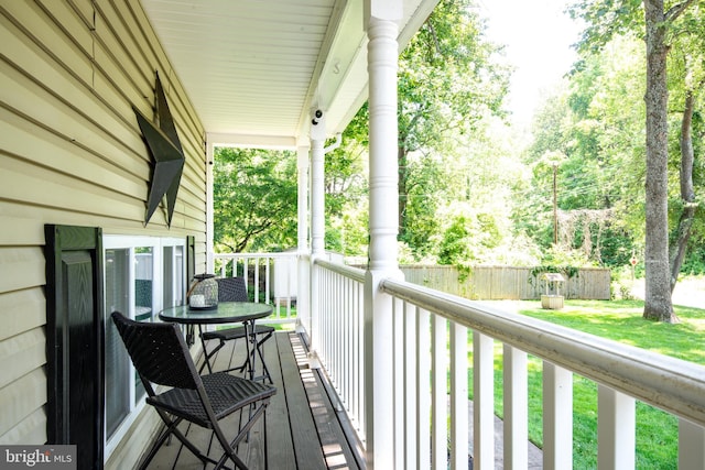 6444 Duhollow Rd, Warrenton, VA 20187 - porch featuring view of scattered trees