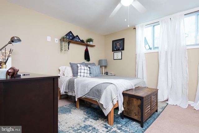 6444 Duhollow Rd, Warrenton, VA 20187 - carpeted bedroom featuring a ceiling fan