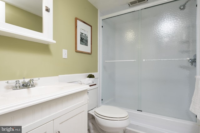 6444 Duhollow Rd, Warrenton, VA 20187 - bathroom with a stall shower and vanity