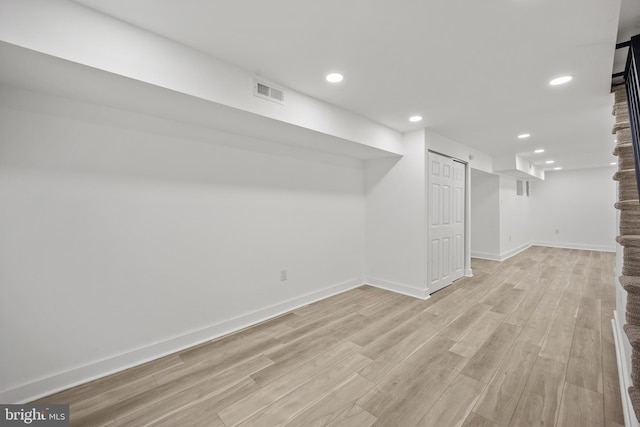 239 Rubicam St, Philadelphia, PA 19120 - finished below grade area featuring light wood finished floors and recessed lighting