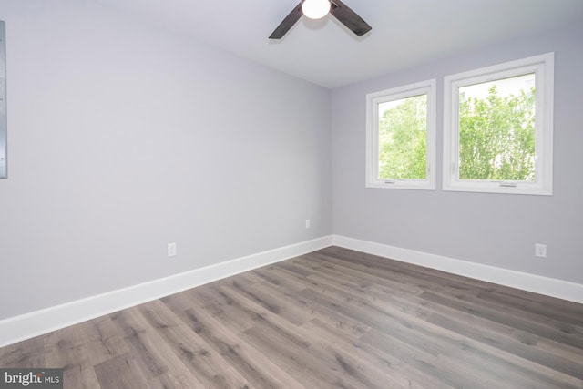 511 E Green St, Oakland, MD 21550 - spare room featuring wood finished floors and ceiling fan