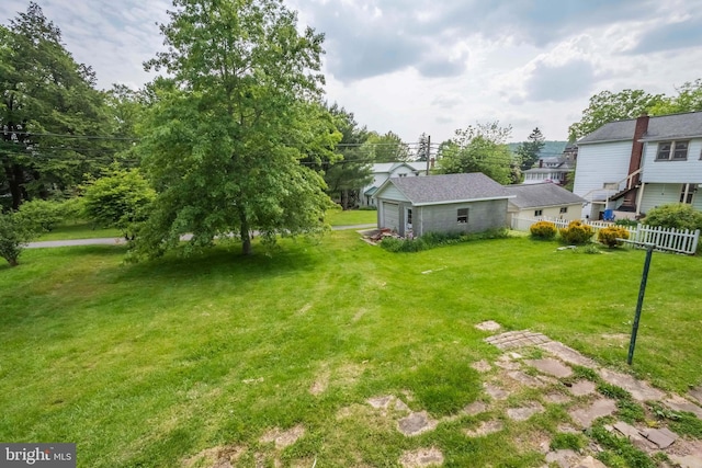 511 E Green St, Oakland, MD 21550 - view of yard with a garage and an outdoor structure