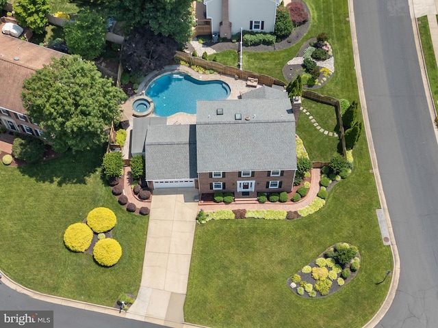 5304 Braddock Ridge Dr, Centreville, VA 20120 - view from above of property featuring a pool area