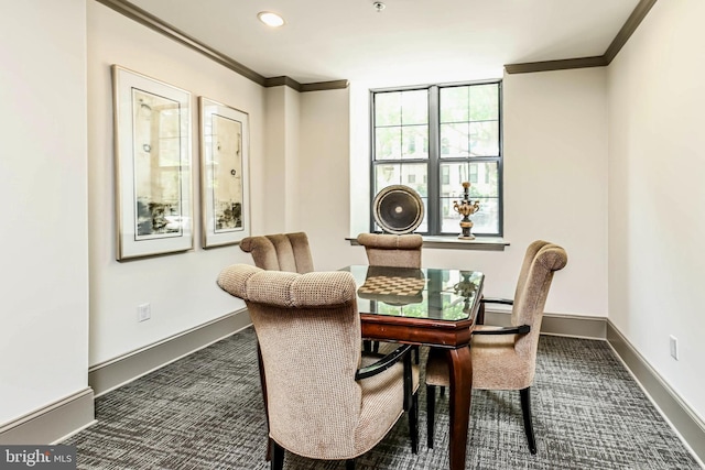 1111 25th St NW Unit 521, Washington, DC 20037 - dining room featuring crown molding and recessed lighting