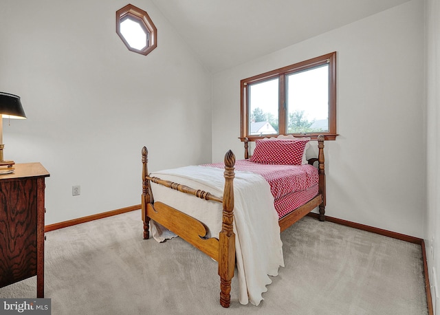 20 Grove Ave, Flourtown, PA 19031 - bedroom featuring light colored carpet, multiple windows, and vaulted ceiling