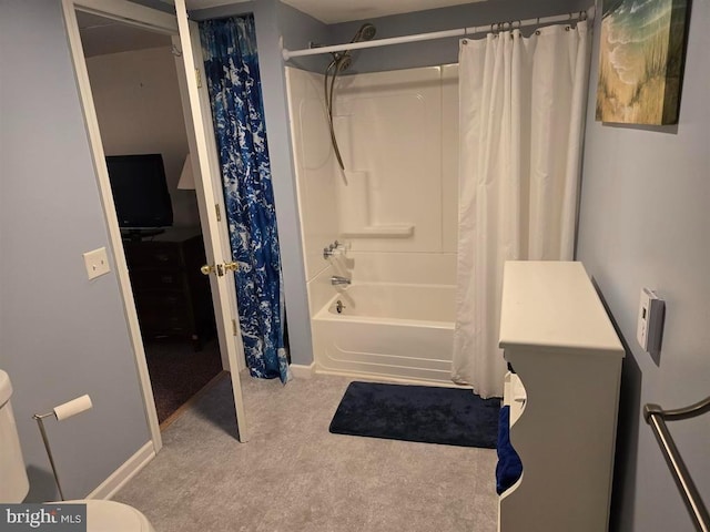 1 Lighthouse Cv, Brigantine, NJ 08203 - full bathroom featuring shower / bath combination with curtain and toilet