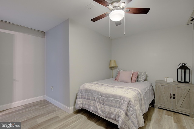 1326 Balsam St, Saint Leonard, MD 20685 - bedroom featuring light wood-style floors and a ceiling fan