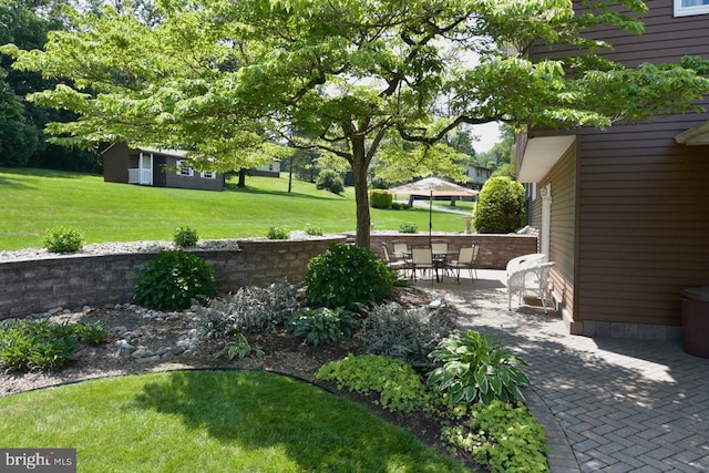 401 Antietam Rd, Reading, PA 19606 - view of grassy yard featuring a patio area and outdoor dining area