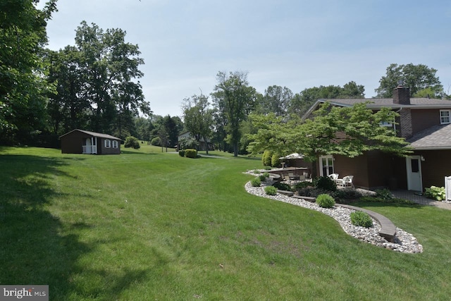 401 Antietam Rd, Reading, PA 19606 - view of green lawn with a patio area