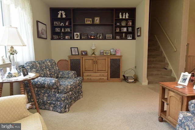 401 Antietam Rd, Reading, PA 19606 - sitting room featuring stairway and light colored carpet