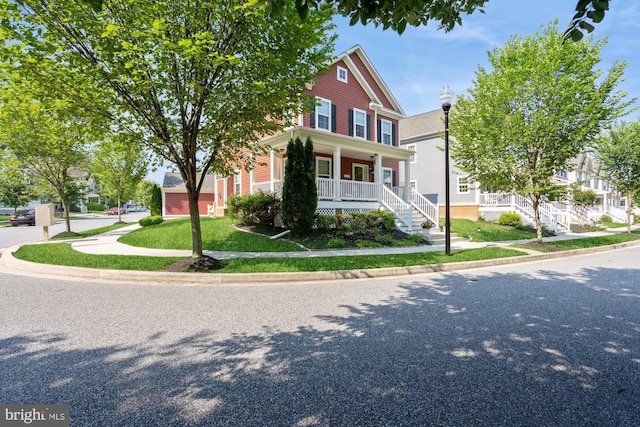 1712 Renaissance Dr, Baltimore, MD 21221 - view of front of home with covered porch