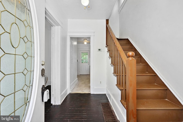 426 Summit St, Fredericksburg, VA 22401 - entryway featuring stairs and wood-type flooring