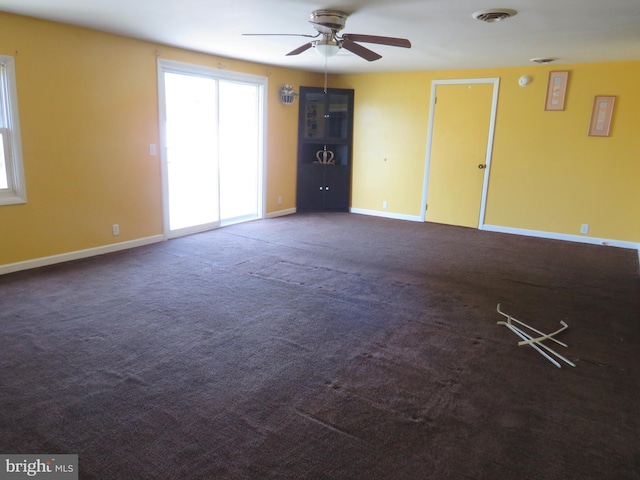 208 Cove St, Crisfield, MD 21817 - carpeted spare room with a ceiling fan and baseboards