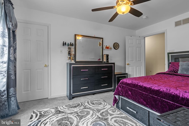 2610 Daniels Ln, Quakertown, PA 18951 - bedroom featuring light colored carpet and a ceiling fan