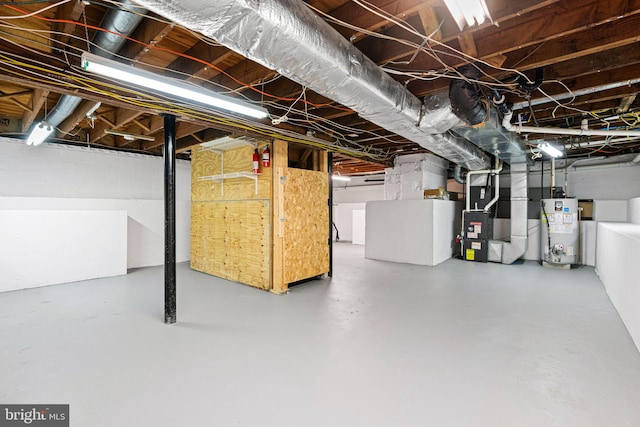 143 Moore Ave, Barrington, NJ 08007 - unfinished basement with gas water heater and heating unit