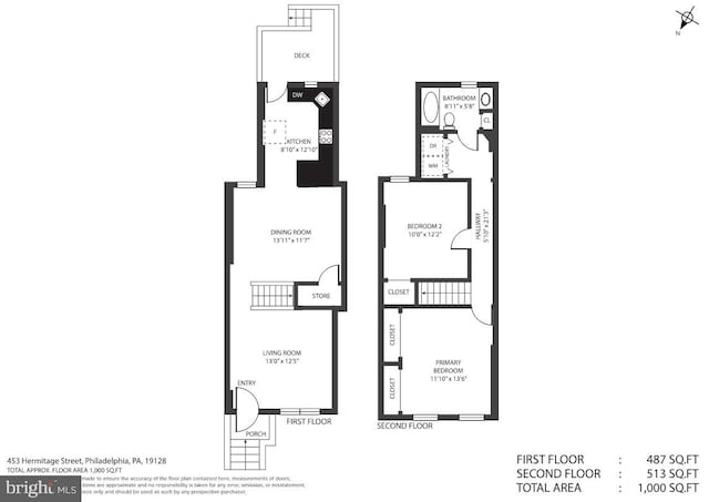 453 Hermitage St, Philadelphia, PA 19128 - view of floor plan / room layout