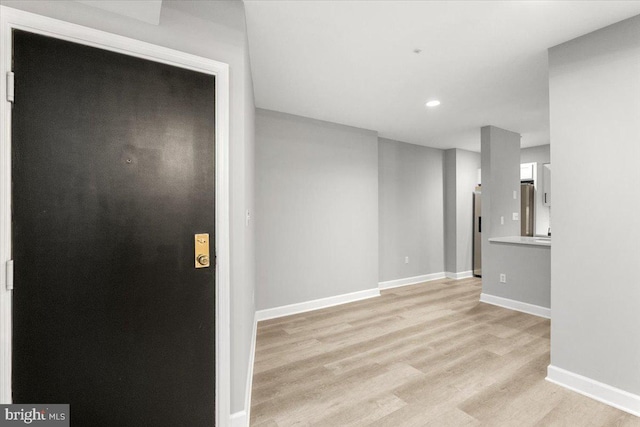 1801 Calvert St NW Unit 204, Washington, DC 20009 - empty room with light wood-type flooring and recessed lighting