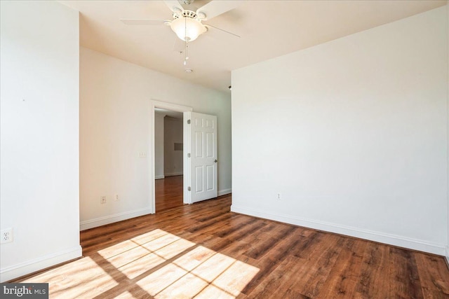 2700 Willow Oak Dr Unit 111B, Cambridge, MD 21613 - spare room featuring wood finished floors and a ceiling fan