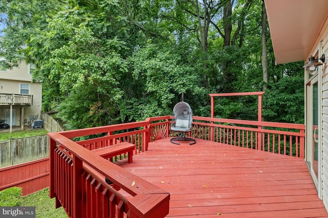 1712 Apple Blossom Ct, Bowie, MD 20721 - view of wooden deck