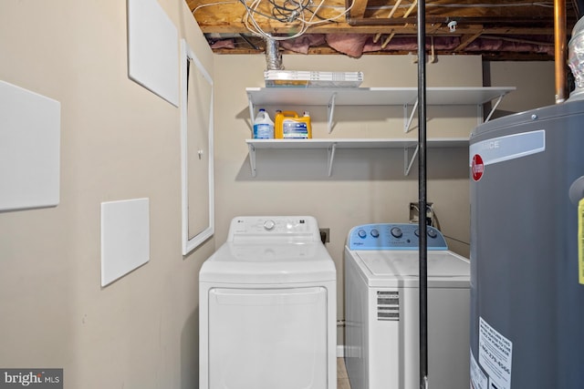 1712 Apple Blossom Ct, Bowie, MD 20721 - washroom with gas water heater and independent washer and dryer
