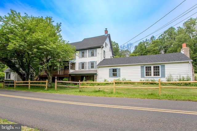 175 Pullen Station Rd, Quakertown, PA 18951 - view of front of home with a chimney and a shingled roof