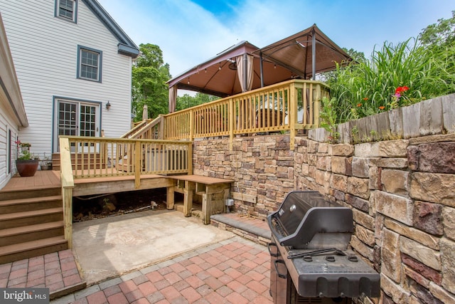 175 Pullen Station Rd, Quakertown, PA 18951 - view of patio featuring a wooden deck and grilling area