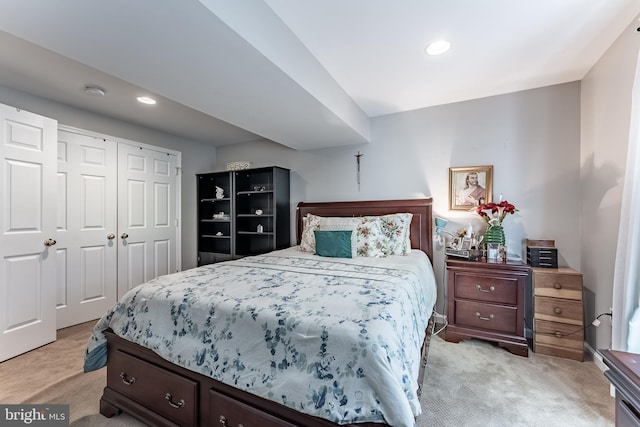 12655 Arthur Graves Jr Ct, Bristow, VA 20136 - bedroom featuring light colored carpet, recessed lighting, and a closet
