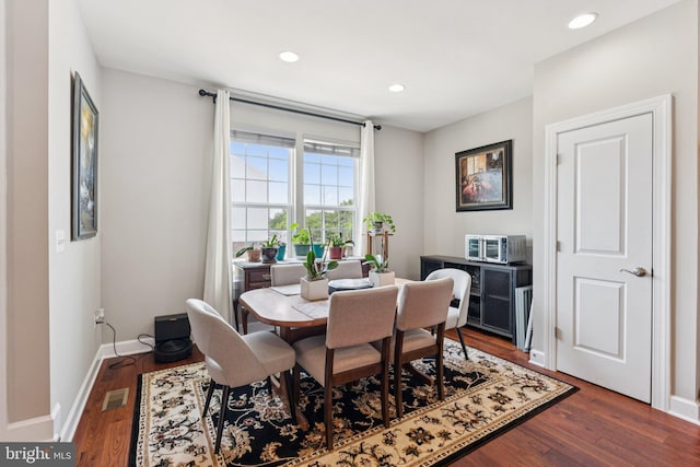 9924 Whitemoss Dr, Manassas, VA 20109 - dining space with wood finished floors and recessed lighting
