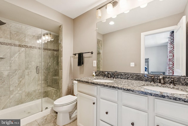 9924 Whitemoss Dr, Manassas, VA 20109 - bathroom with double vanity and a stall shower