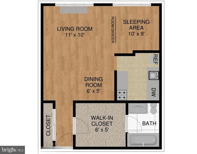 3601 5th St S Unit 408, Arlington, VA 22204 - view of home floor plan