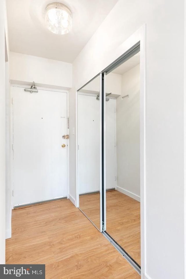 3601 5th St S Unit 408, Arlington, VA 22204 - corridor featuring wood finished floors and baseboards
