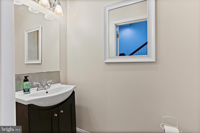 3016 Dillon St, Baltimore, MD 21224 - bathroom with vanity and backsplash