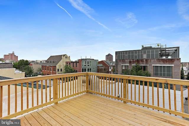 3016 Dillon St, Baltimore, MD 21224 - deck featuring a residential view
