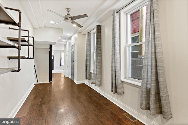 3016 Dillon St, Baltimore, MD 21224 - corridor with wood-type flooring and recessed lighting
