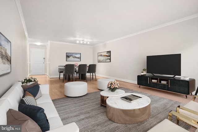 1901 John F Kennedy Blvd Unit 1414, Philadelphia, PA 19103 - living room with wood finished floors and ornamental molding