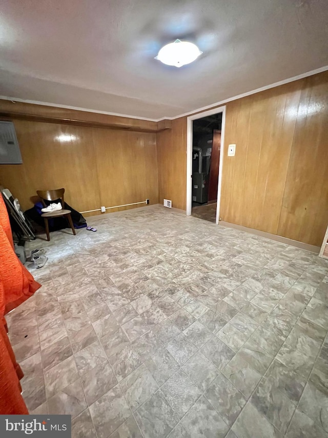 9013 Ashton Rd, Philadelphia, PA 19136 - spare room featuring wooden walls and electric panel