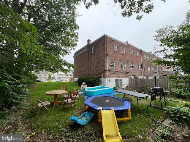 9013 Ashton Rd, Philadelphia, PA 19136 - view of yard with a trampoline