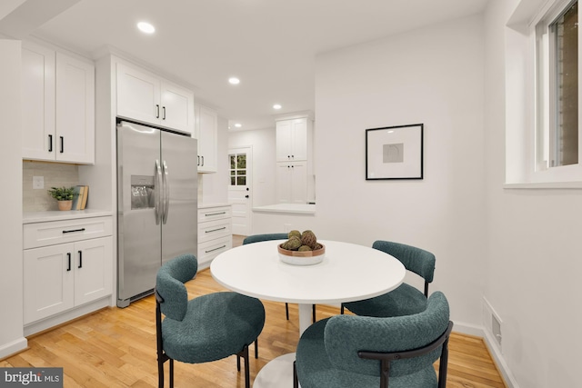 6232 18th Rd N, Arlington, VA 22205 - dining room featuring light wood-style flooring and recessed lighting