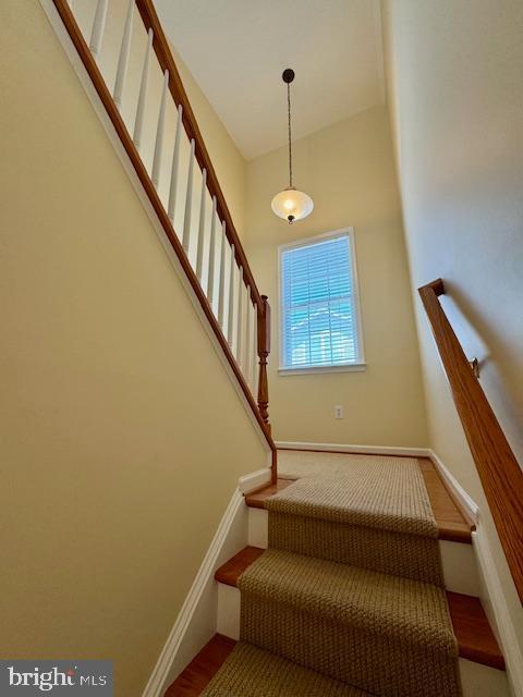 12410 Coastal Marsh Dr, Berlin, MD 21811 - stairs with baseboards