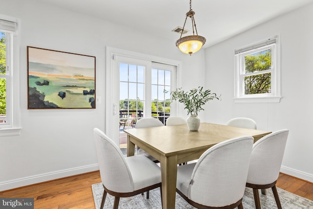 1928 Shepherd St NE, Washington, DC 20018 - dining area featuring light wood-style flooring and baseboards