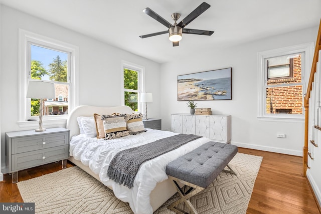 1928 Shepherd St NE, Washington, DC 20018 - bedroom with wood finished floors and a ceiling fan