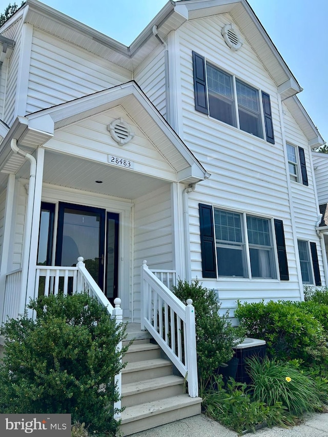 28483 Pinehurst Cir, Easton, MD 21601 - view of front facade with a porch