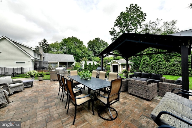 342 Glenn Ave, Lawrenceville, NJ 08648 - view of patio / terrace with an outdoor hangout area, outdoor dining area, and a storage shed