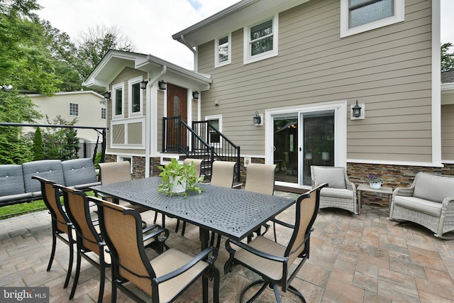 342 Glenn Ave, Lawrenceville, NJ 08648 - view of patio / terrace with outdoor dining area