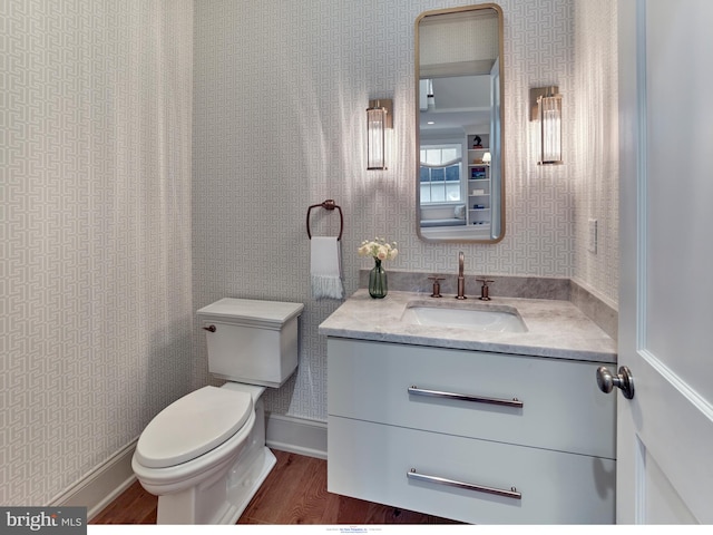 204 Walnut Tree Ln, Malvern, PA 19355 - half bath featuring vanity and wood finished floors