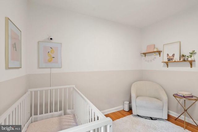 6018 25th Rd N, Arlington, VA 22207 - bedroom with a nursery area and wood finished floors