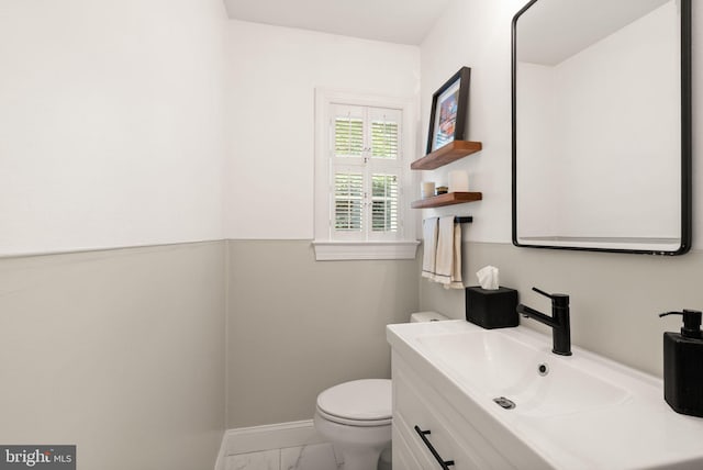 6018 25th Rd N, Arlington, VA 22207 - bathroom featuring vanity and marble finish flooring