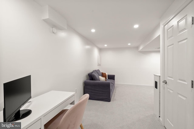 6018 25th Rd N, Arlington, VA 22207 - carpeted office featuring recessed lighting and baseboards