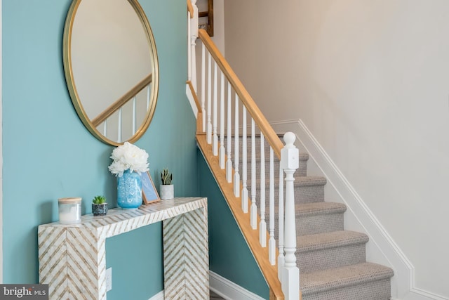 209 N New York Ave Unit 2, North Wildwood, NJ 08260 - stairway with baseboards