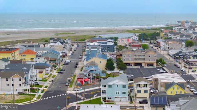 209 N New York Ave Unit 2, North Wildwood, NJ 08260 - aerial perspective of suburban area featuring waterfront with a beach